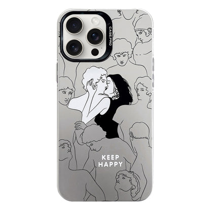 Electroplated Silver Series PC Protective Phone Case, For iPhone 16 Pro Max, For iPhone 16 Pro���...