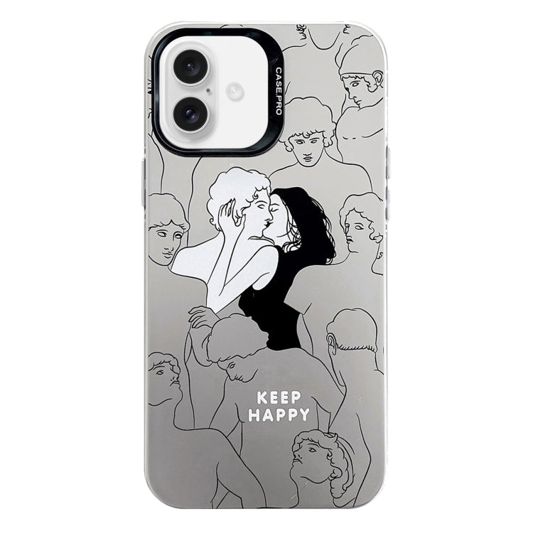 Electroplated Silver Series PC Protective Phone Case, For iPhone 16 Pro Max, For iPhone 16 Pro���...