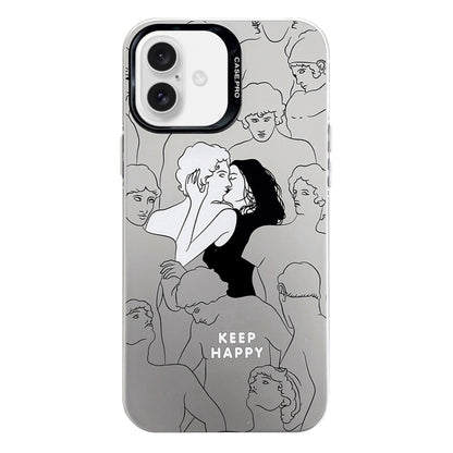 Electroplated Silver Series PC Protective Phone Case, For iPhone 16 Pro Max, For iPhone 16 Pro���...