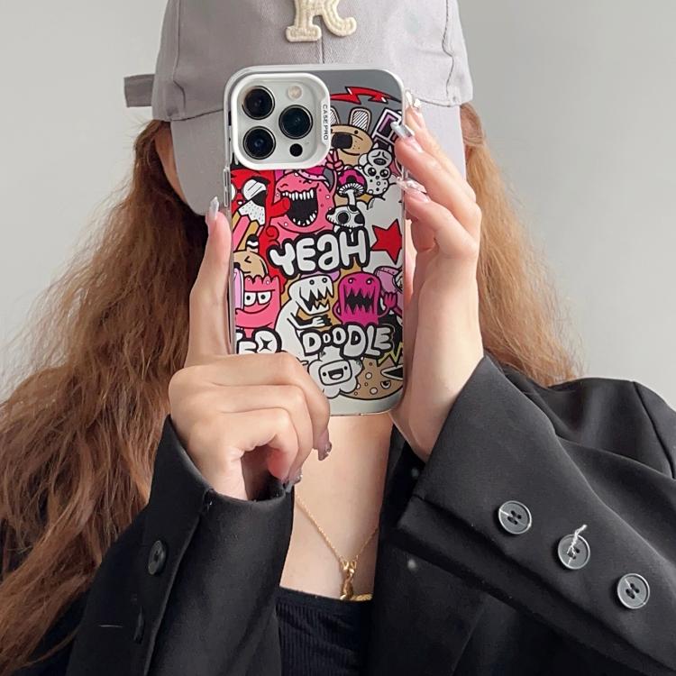 Electroplated Silver Series PC Protective Phone Case, For iPhone 15 Pro, For iPhone 15 Plus������...