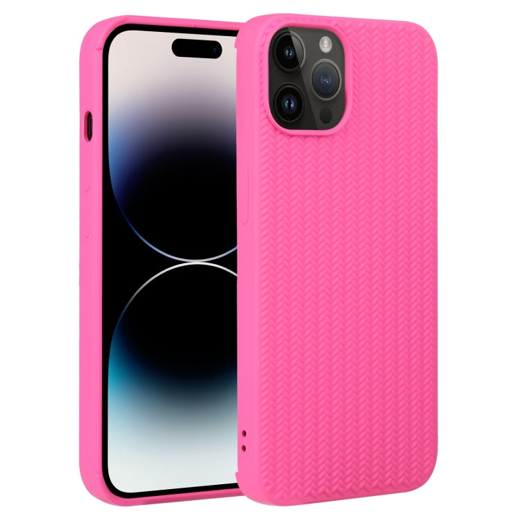 Weave Texture Silicone Phone Case, For iPhone 16e, For iPhone 16 Pro Max, For iPhone 16 Pro������...