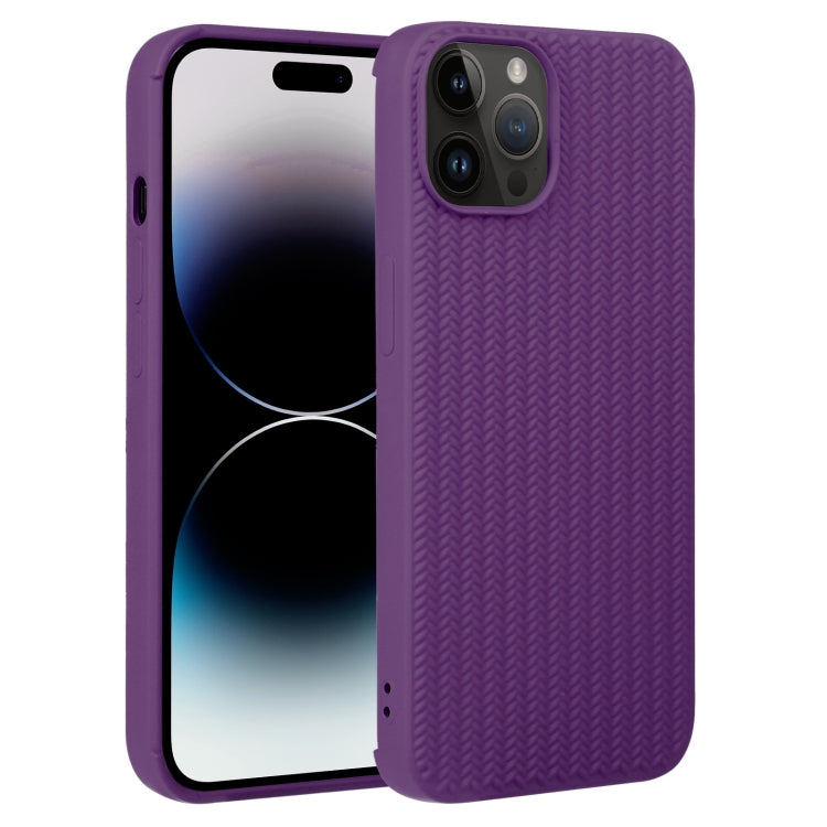 Weave Texture Silicone Phone Case, For iPhone 16e, For iPhone 16 Pro Max, For iPhone 16 Pro������...