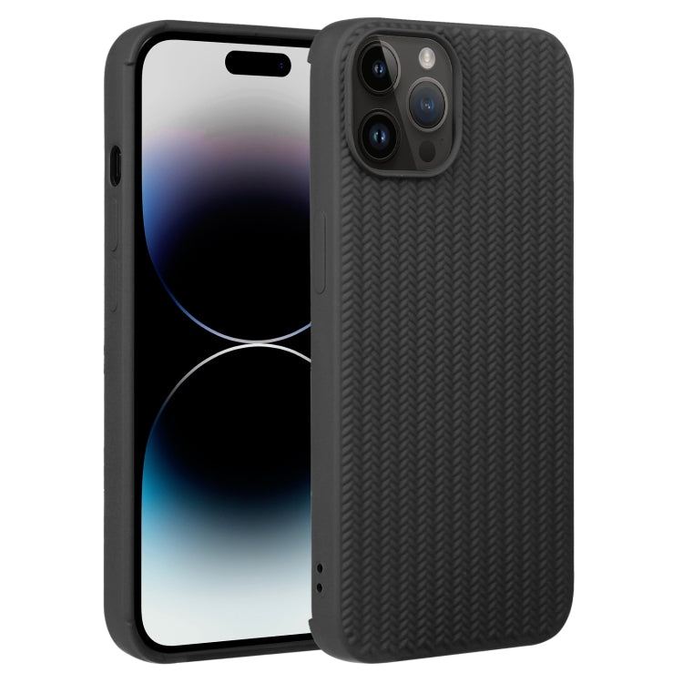 Weave Texture Silicone Phone Case, For iPhone 16e, For iPhone 16 Pro Max, For iPhone 16 Pro������...