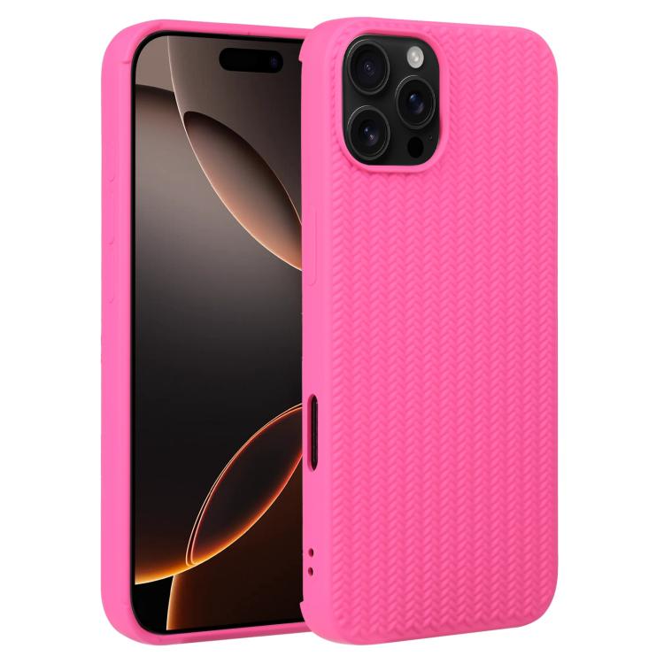 Weave Texture Silicone Phone Case, For iPhone 16e, For iPhone 16 Pro Max, For iPhone 16 Pro������...