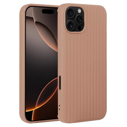 Weave Texture Silicone Phone Case, For iPhone 16e, For iPhone 16 Pro Max, For iPhone 16 Pro������...