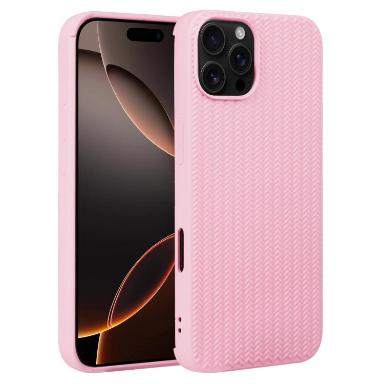 Weave Texture Silicone Phone Case, For iPhone 16e, For iPhone 16 Pro Max, For iPhone 16 Pro������...
