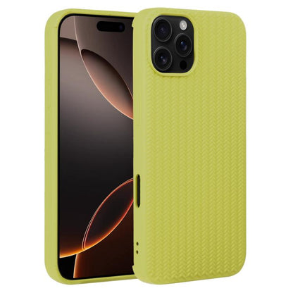 Weave Texture Silicone Phone Case, For iPhone 16e, For iPhone 16 Pro Max, For iPhone 16 Pro������...