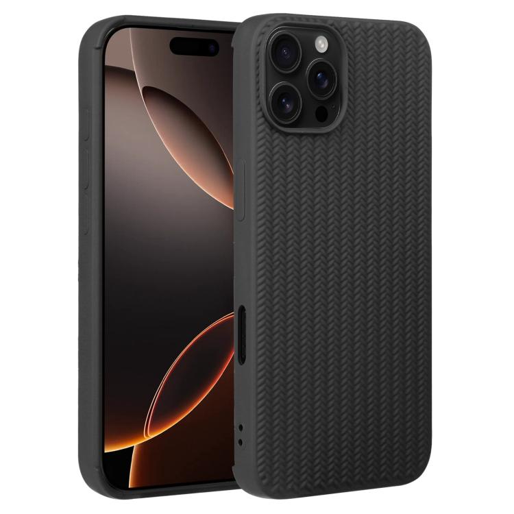 Weave Texture Silicone Phone Case, For iPhone 16e, For iPhone 16 Pro Max, For iPhone 16 Pro������...