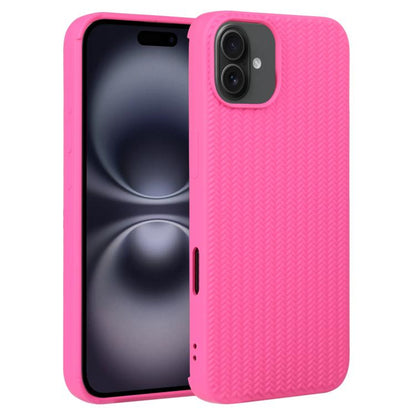 Weave Texture Silicone Phone Case, For iPhone 16e, For iPhone 16 Pro Max, For iPhone 16 Pro������...