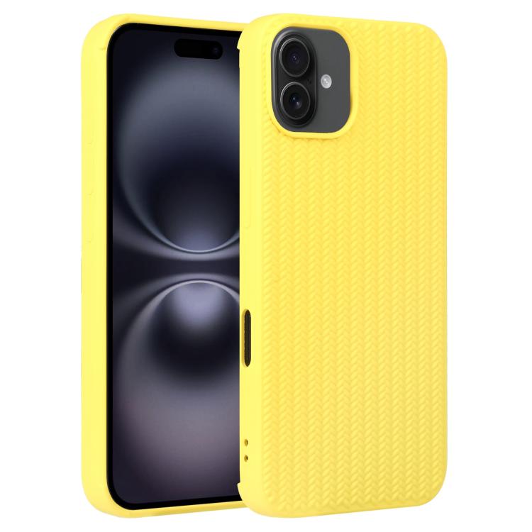 Weave Texture Silicone Phone Case, For iPhone 16e, For iPhone 16 Pro Max, For iPhone 16 Pro������...