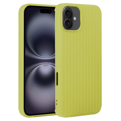 Weave Texture Silicone Phone Case, For iPhone 16e, For iPhone 16 Pro Max, For iPhone 16 Pro������...