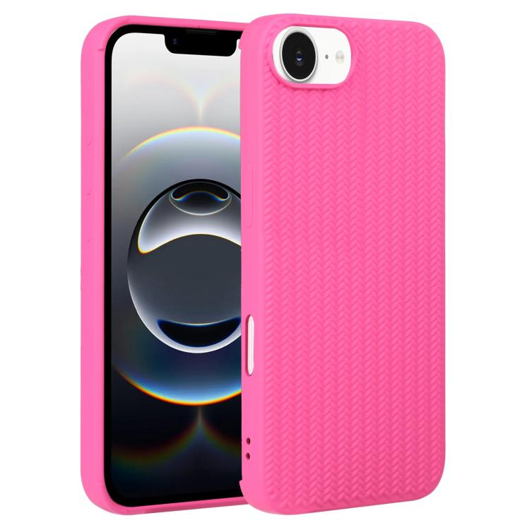 Weave Texture Silicone Phone Case, For iPhone 16e, For iPhone 16 Pro Max, For iPhone 16 Pro������...