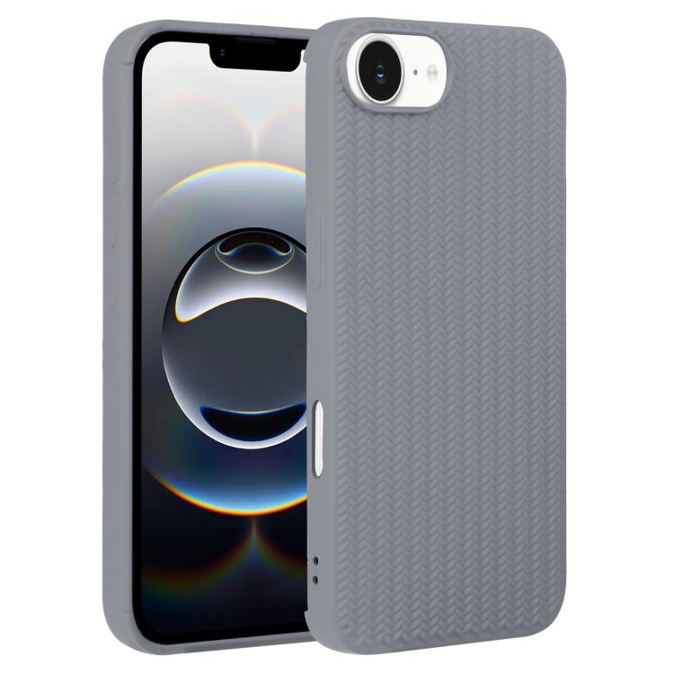 Weave Texture Silicone Phone Case, For iPhone 16e, For iPhone 16 Pro Max, For iPhone 16 Pro������...