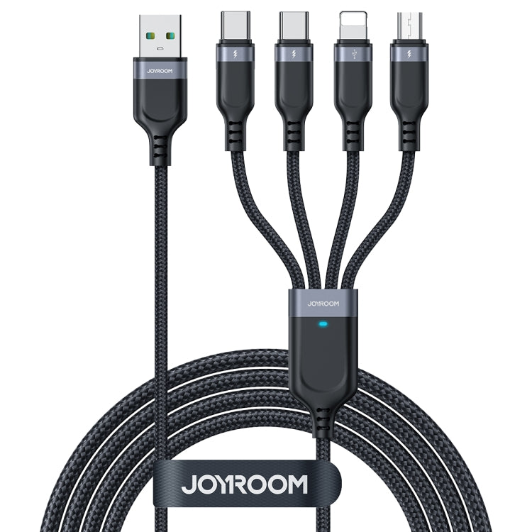 JOYROOM A18 3.5A USB to 8 Pin+Dual USB-C/Type-C+Micro USB 4 in 1 Data Cable, Length: 1.2m��������...