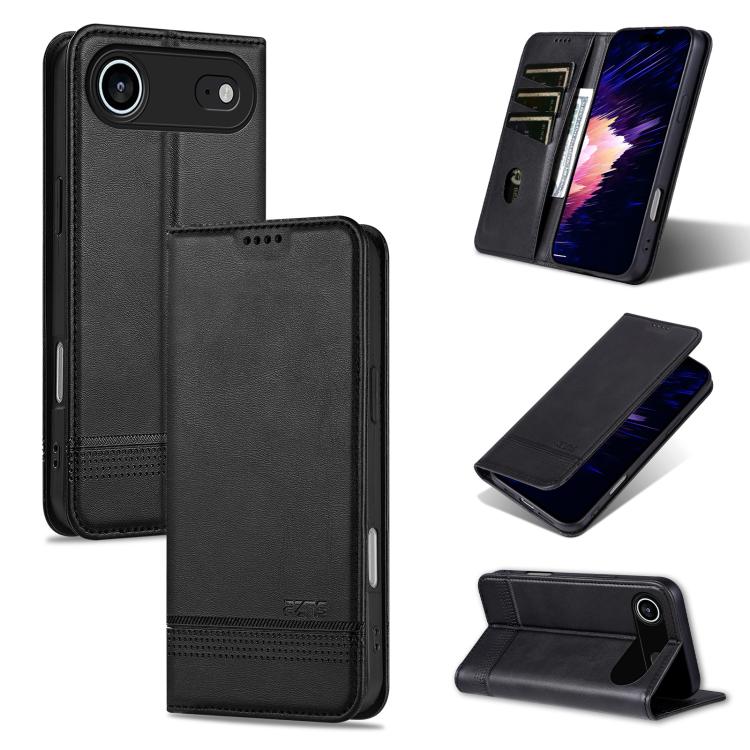 AZNS Magnetic Calf Texture Flip Leather Phone Case
