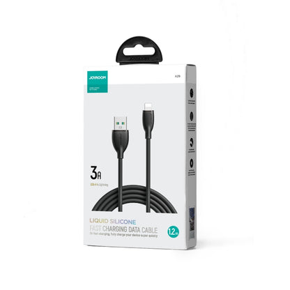 JOYROOM SA29-AL3 3A USB to 8 Pin Liquid Silicone Fast Charging Data Cable, Length: 1.2m����������...