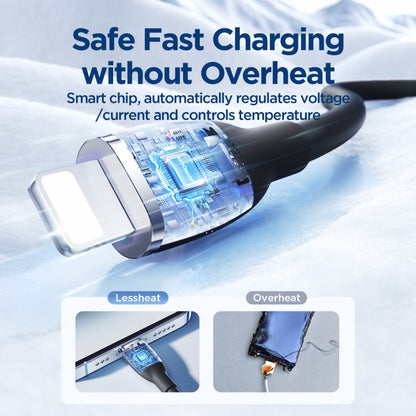 JOYROOM SA29-CL3 30W USB-C/Type-C to 8 Pin Liquid Silicone Fast Charging Data Cable, Length: 1.2m...