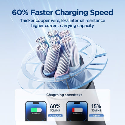 JOYROOM SA29-CL3 30W USB-C/Type-C to 8 Pin Liquid Silicone Fast Charging Data Cable, Length: 1.2m...