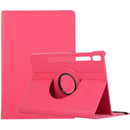 Litchi Texture 360 Degrees Rotation Holder Leather Tablet Case
