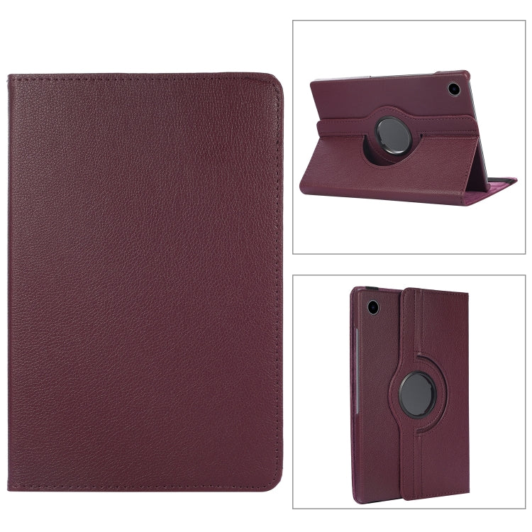 Litchi Texture 360 Degrees Rotation Holder Leather Tablet Case