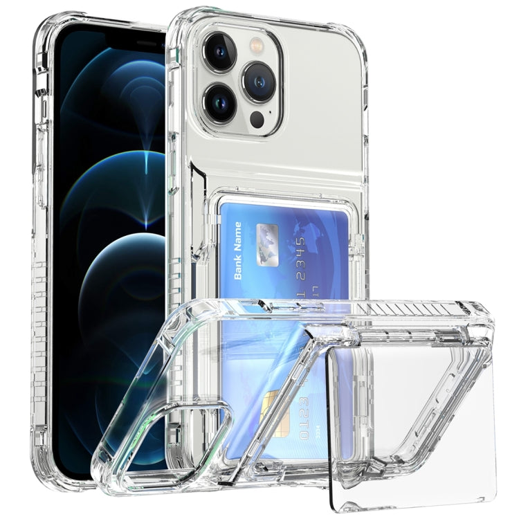 Crystal Clear Flip Card Slot Phone Case, For iPhone 16 Pro Max, For iPhone 16 Pro����������������...