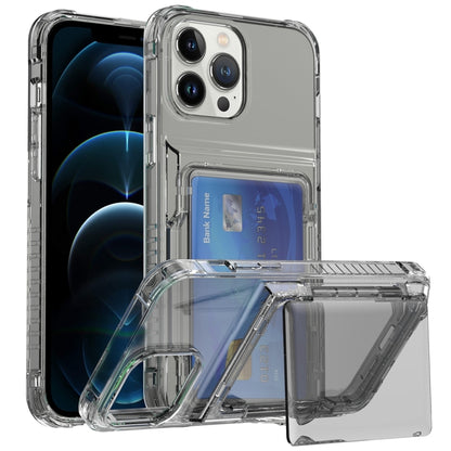Crystal Clear Flip Card Slot Phone Case, For iPhone 16 Pro Max, For iPhone 16 Pro����������������...