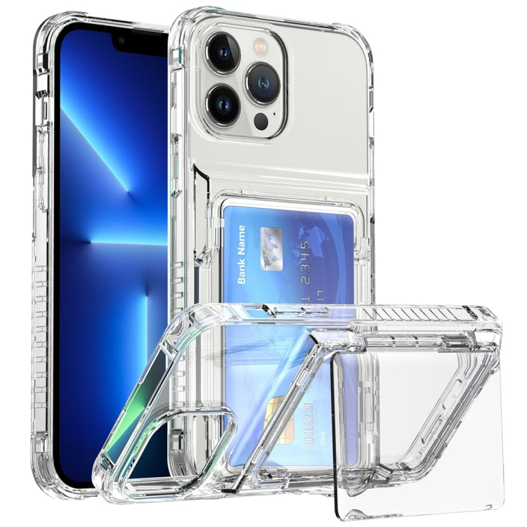 Crystal Clear Flip Card Slot Phone Case, For iPhone 16 Pro Max, For iPhone 16 Pro����������������...