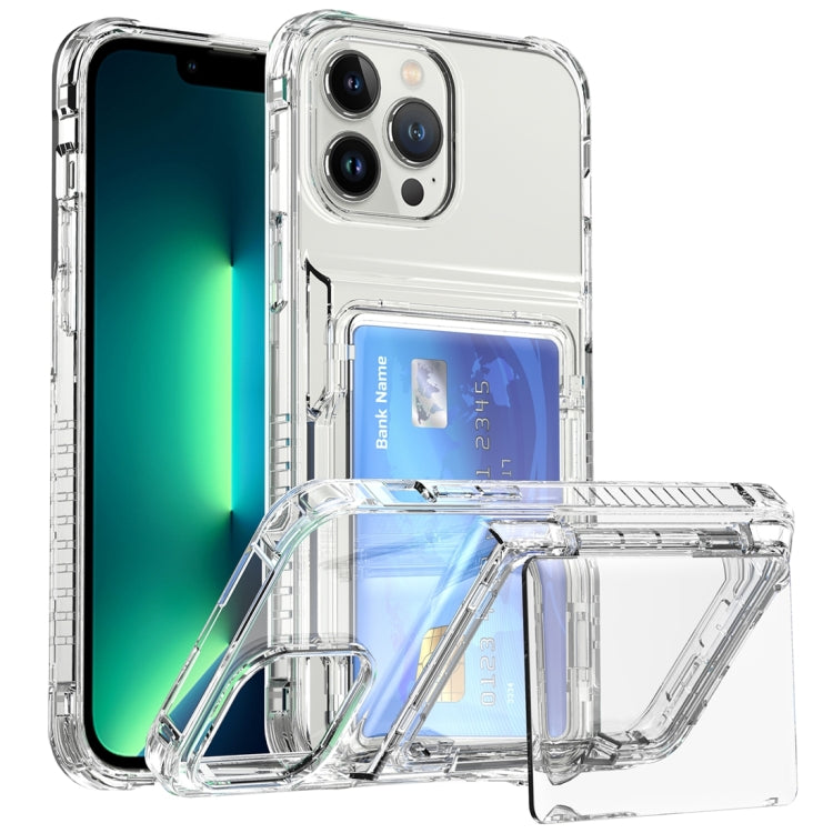 Crystal Clear Flip Card Slot Phone Case, For iPhone 16 Pro Max, For iPhone 16 Pro����������������...
