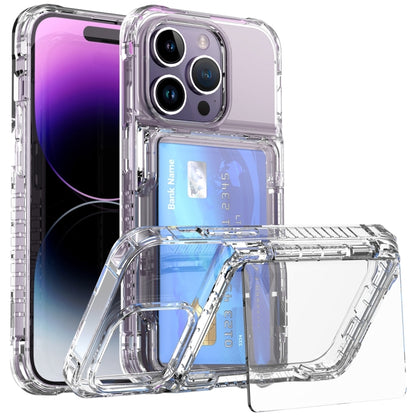 Crystal Clear Flip Card Slot Phone Case, For iPhone 16 Pro Max, For iPhone 16 Pro����������������...