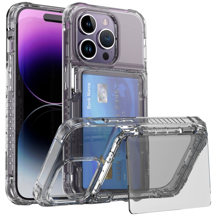 Crystal Clear Flip Card Slot Phone Case, For iPhone 16 Pro Max, For iPhone 16 Pro����������������...