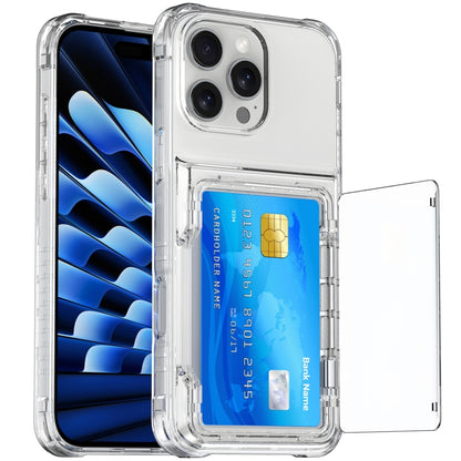 Crystal Clear Flip Card Slot Phone Case, For iPhone 16 Pro Max, For iPhone 16 Pro����������������...