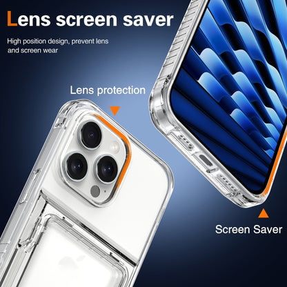 Crystal Clear Flip Card Slot Phone Case, For iPhone 16 Pro Max, For iPhone 16 Pro����������������...