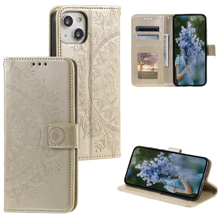 Totem Flower Embossed Leather Phone Case, For iPhone 16 Pro Max, For iPhone 16 Pro���������������...