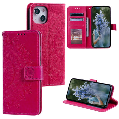 Totem Flower Embossed Leather Phone Case, For iPhone 16 Pro Max, For iPhone 16 Pro���������������...