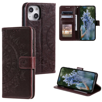 Totem Flower Embossed Leather Phone Case, For iPhone 16 Pro Max, For iPhone 16 Pro���������������...