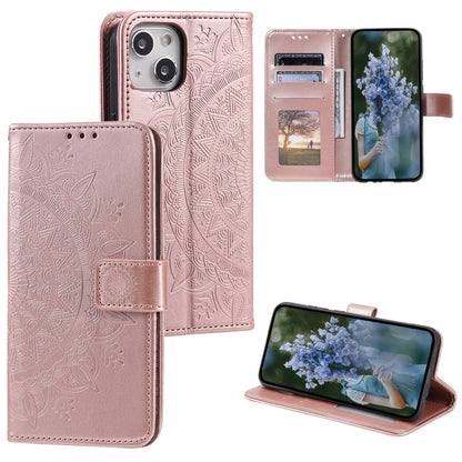 Totem Flower Embossed Leather Phone Case, For iPhone 16 Pro Max, For iPhone 16 Pro���������������...