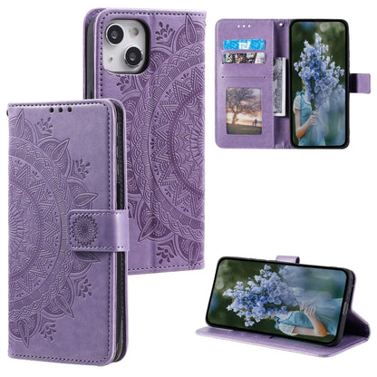 Totem Flower Embossed Leather Phone Case, For iPhone 16 Pro Max, For iPhone 16 Pro���������������...