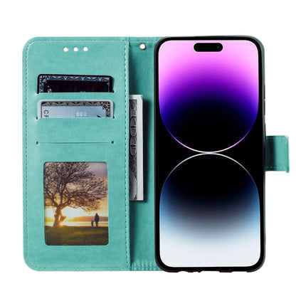 Totem Flower Embossed Leather Phone Case, For iPhone 16 Pro Max, For iPhone 16 Pro���������������...