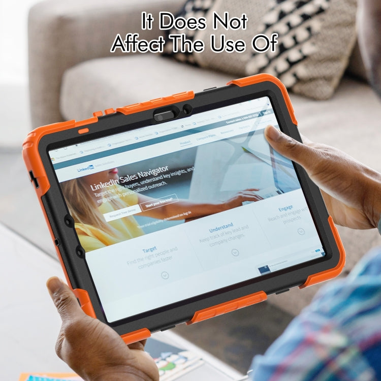 Lucky Wheel Grip Silicone Hybrid PC Tablet Case with Shoulder Strap