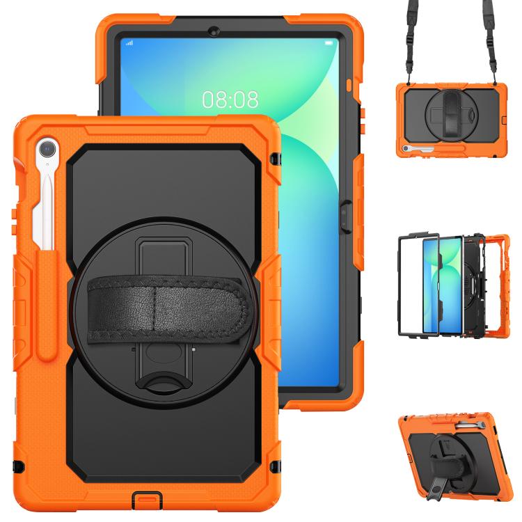 Lucky Wheel Grip Silicone Hybrid PC Tablet Case with Shoulder Strap