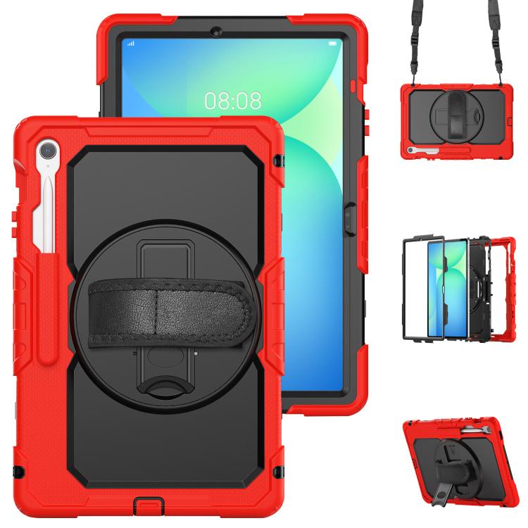 Lucky Wheel Grip Silicone Hybrid PC Tablet Case with Shoulder Strap