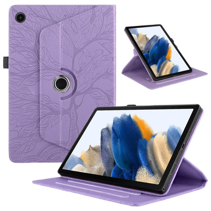 Tree Life Embossed Rotation Leather Smart Tablet Case