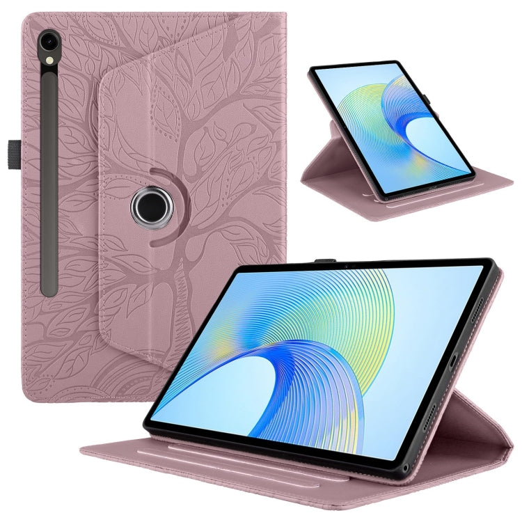 Tree Life Embossed Rotation Leather Smart Tablet Case