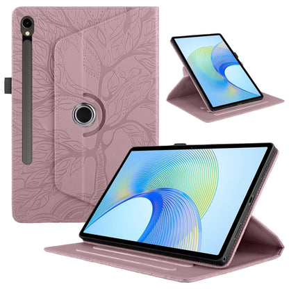 Tree Life Embossed Rotation Leather Smart Tablet Case