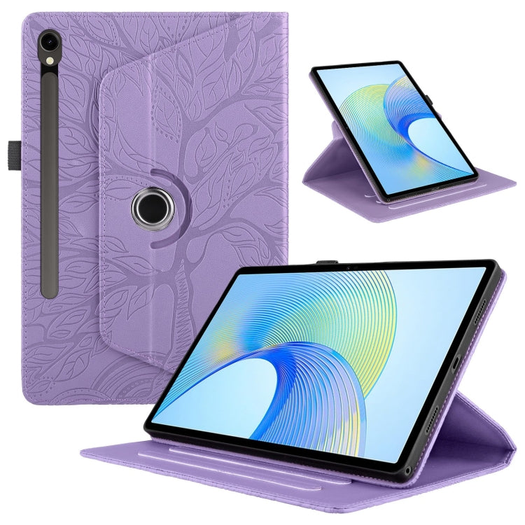 Tree Life Embossed Rotation Leather Smart Tablet Case