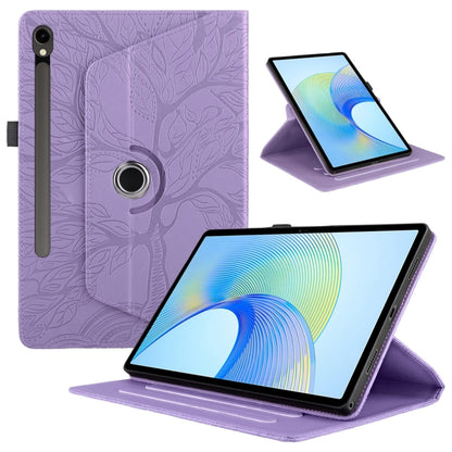 Tree Life Embossed Rotation Leather Smart Tablet Case