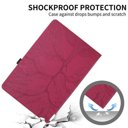 Tree Life Embossed Rotation Leather Smart Tablet Case