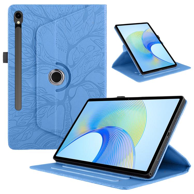 Tree Life Embossed Rotation Leather Smart Tablet Case