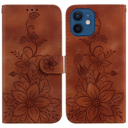 Lily Embossed Leather Phone Case
