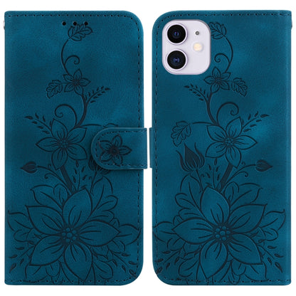 Lily Embossed Leather Phone Case